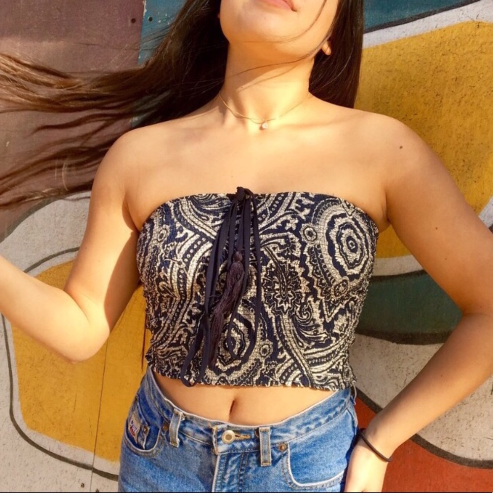 Vintage tube crop top